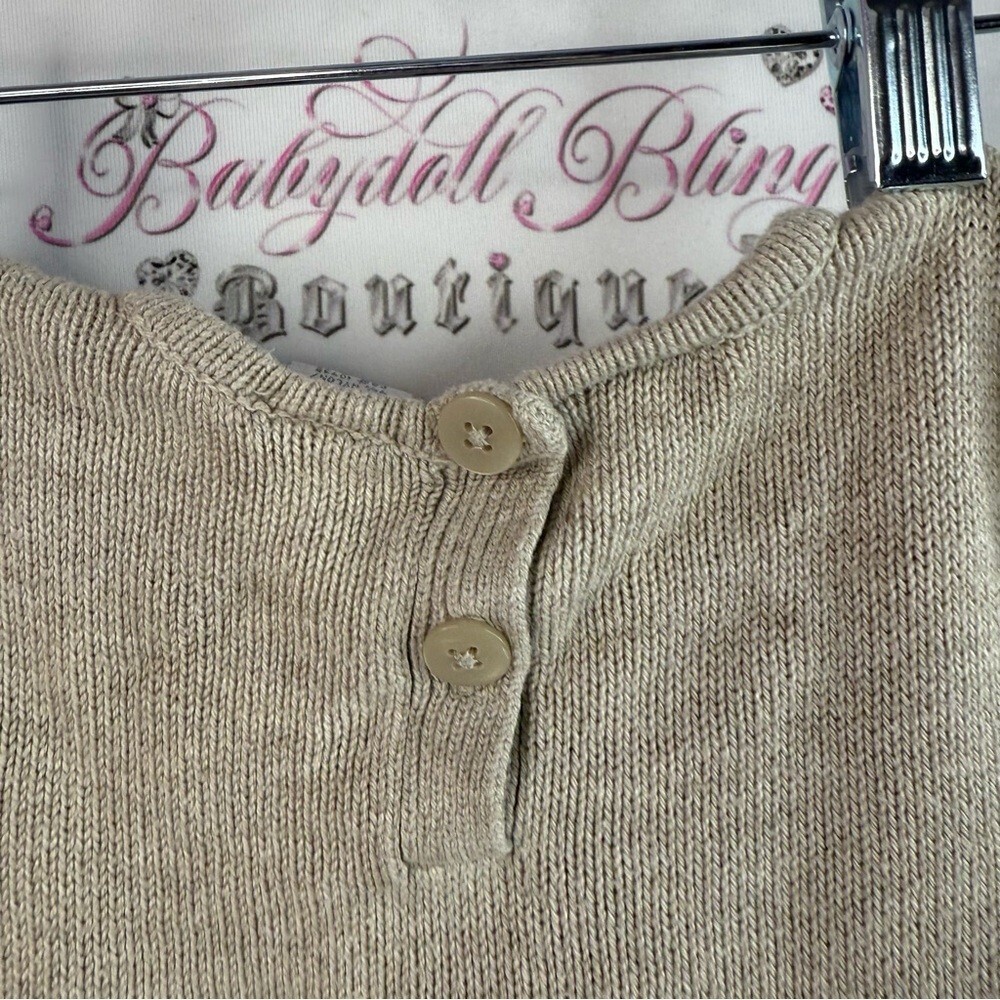 Koala Kids dress knitted warm cozy rose bud Cream Knit Dress with Bow Accent - Picture 10 of 14